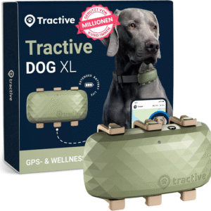 XL Smart Dog GPS Tracker Live Pet Tracker with Virtual Fence Vital Signs Monitoring of Heart