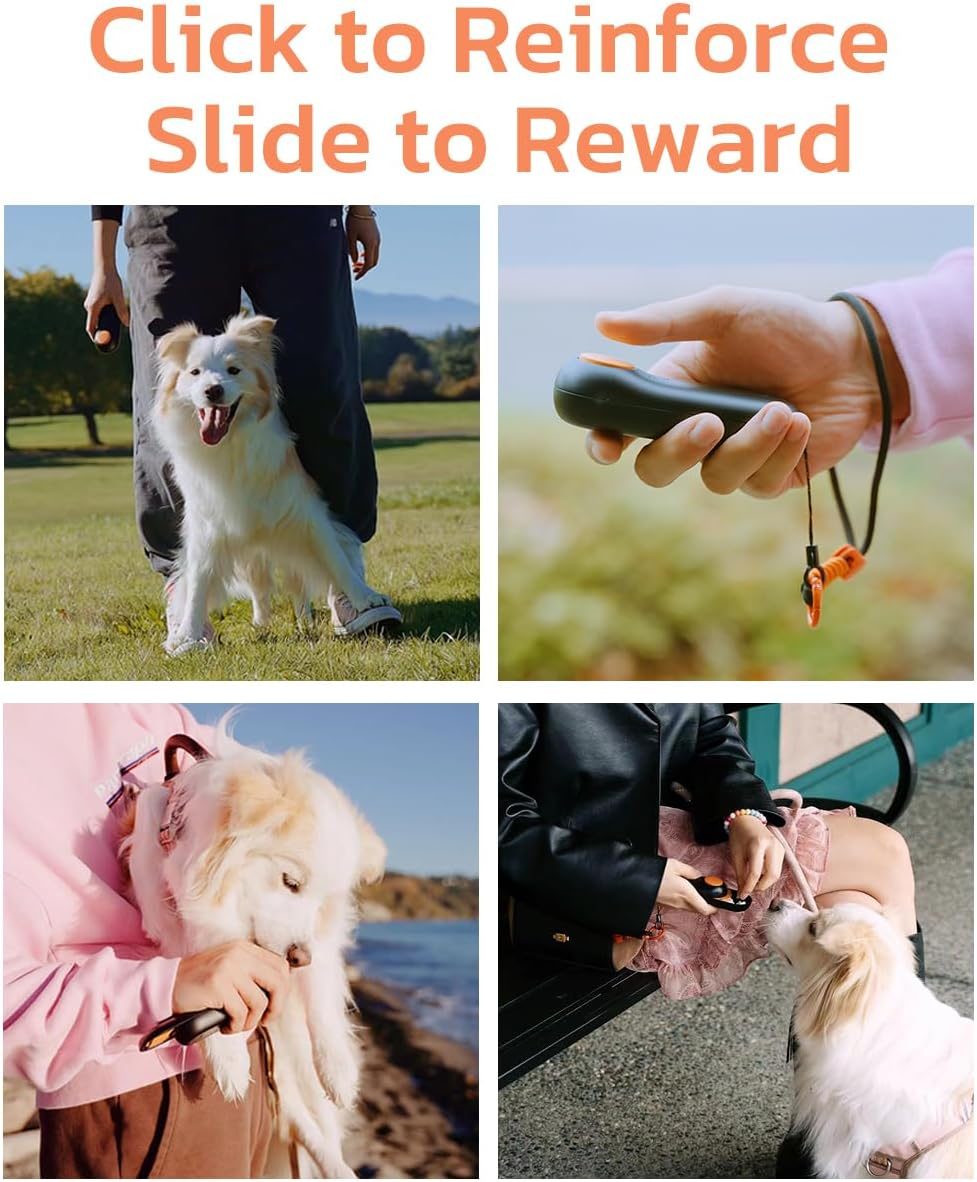 Clicker Dog Trainer & Dog Treat Pouch Alternative Dog Treat Dispenser Puppy Essentials - Image 9