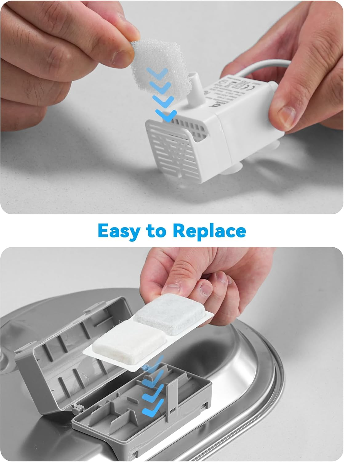 3.4Gal Dog Water Fountain for Large Dogs 13L Stainless Steel Large Pet Fountain - Image 6