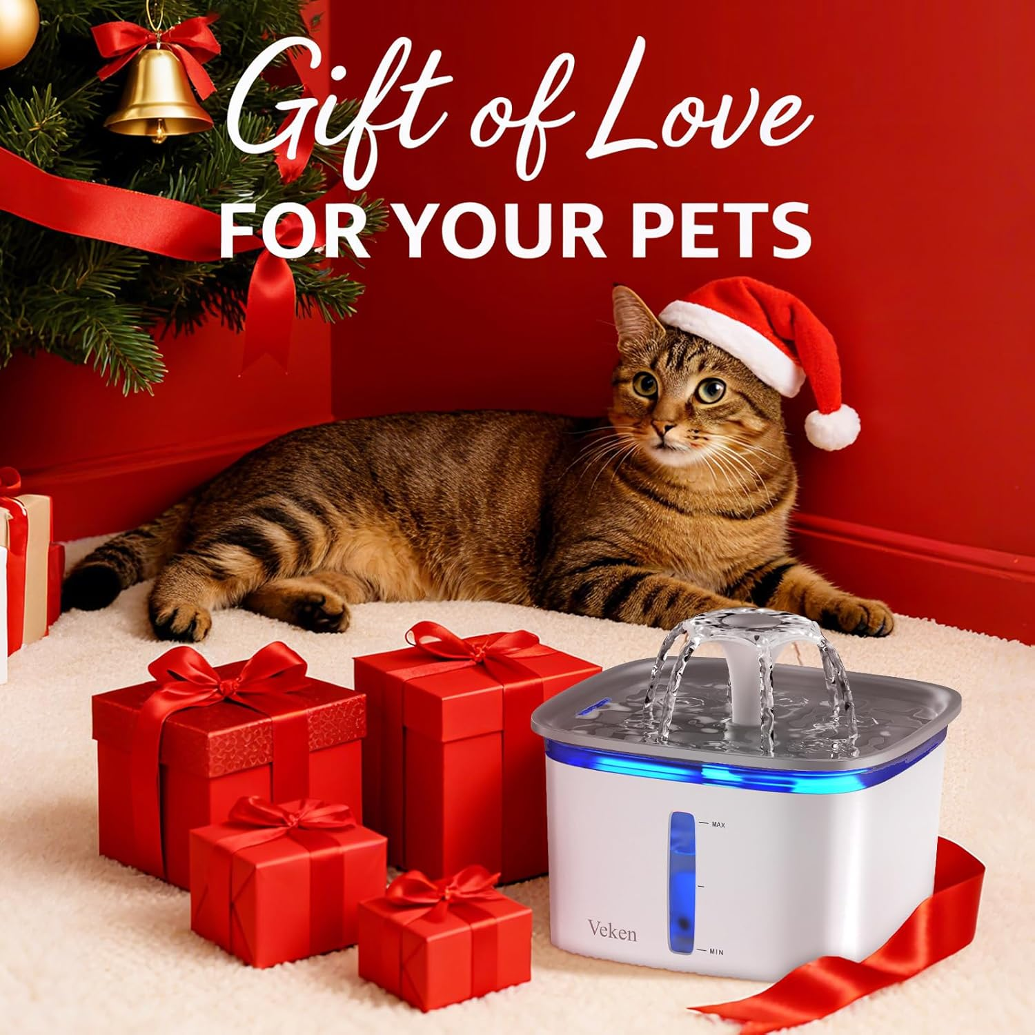 Innovation Award Winner 95Oz/2.8L Pet Fountain Automatic Cat Water Fountain - Image 9