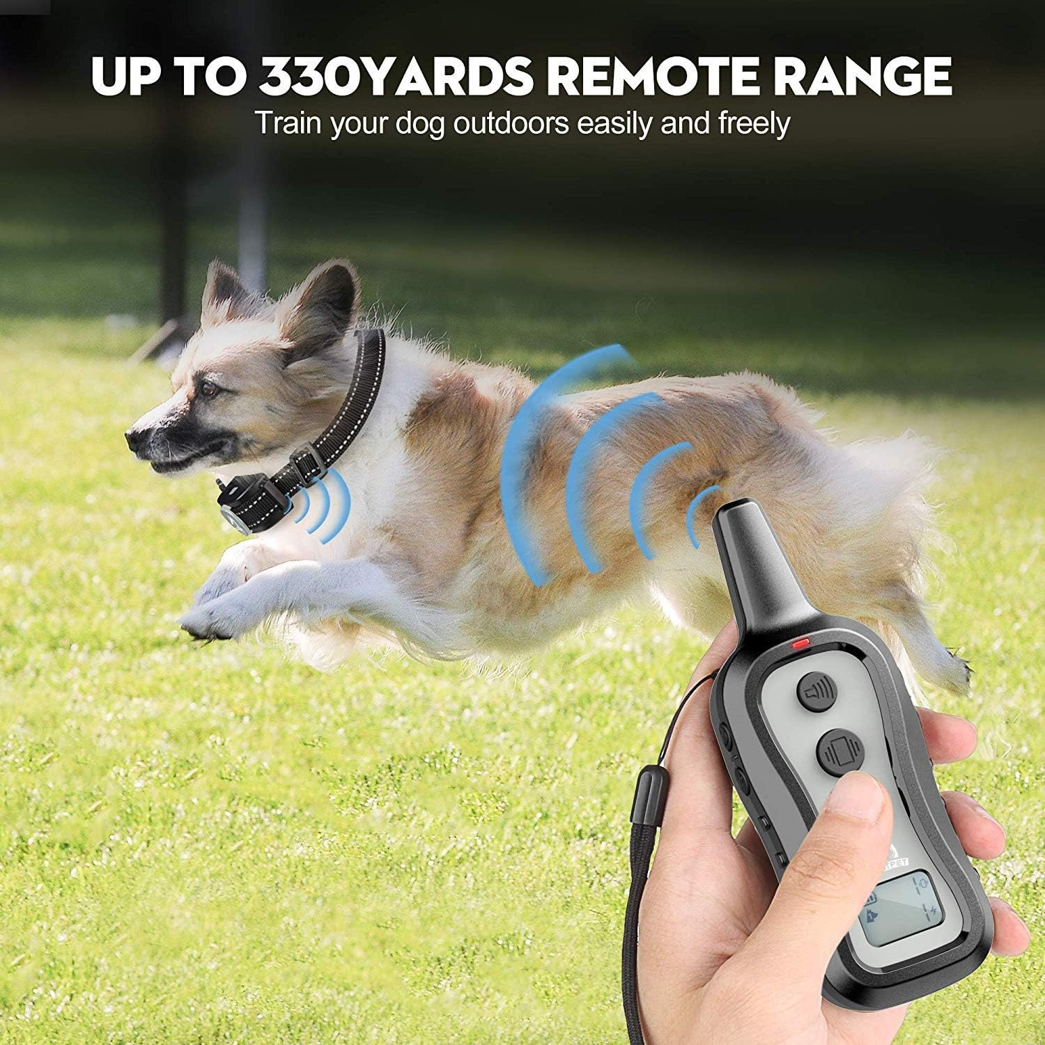 Dog Training Collar Shock Collar with Remote 3 Training Modes Beep Vibration and Shock up to 1000 Ft Remote Range - Image 3