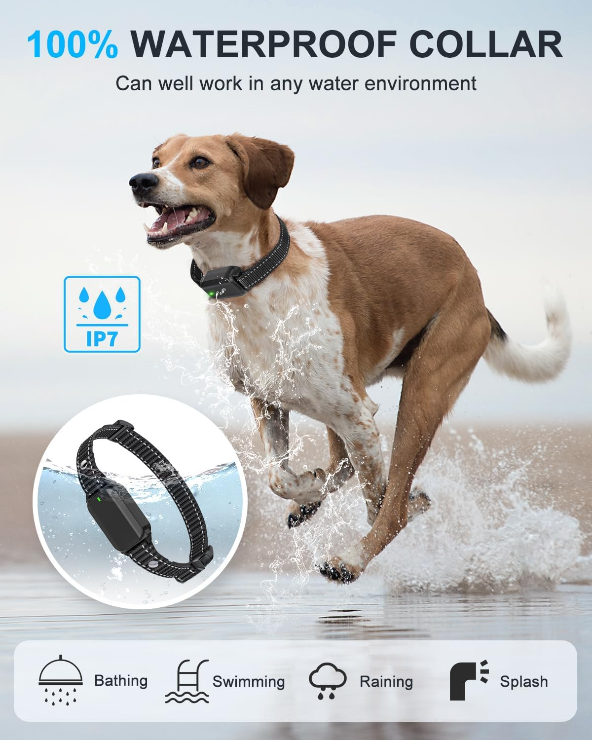 No Shock Dog Training Collar with Remote, Dog Vibration Collar with Controller Beep and Vibrate Only - Image 4