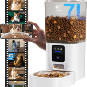 Automatic Cat Feeder with 2K Camera 5G Wifi Automatic Dog Feeder with Night Vision