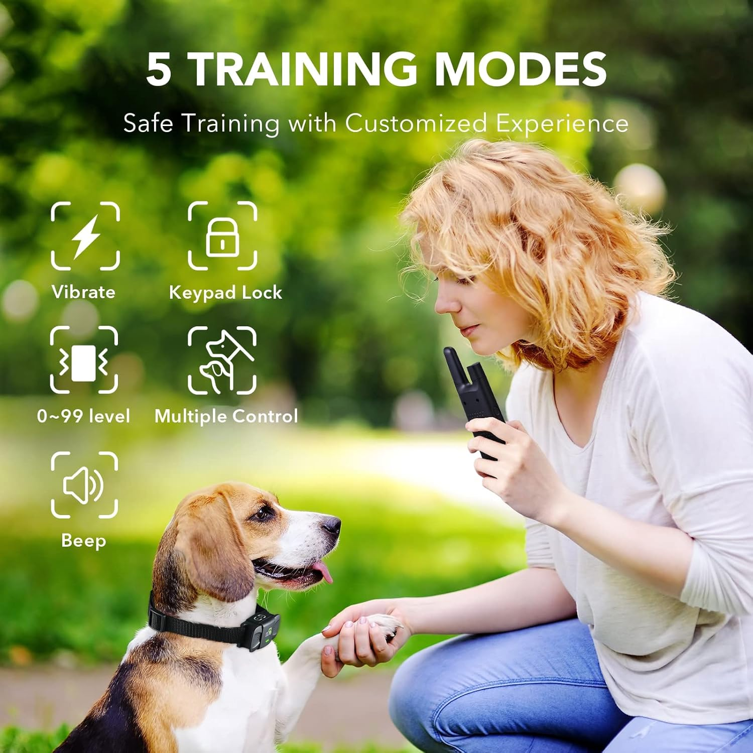 Dog Training Collar with Remote Dog Shock Collar for All Dogs with 1800FT Remote - Image 3