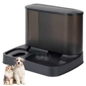 2 in 1 Automatic Cat Food and Water Dispenser – Pet Self Feeder & Watering Bowl for Small and Medium Dogs, Puppies & Kittens