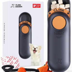 Clicker Dog Trainer & Dog Treat Pouch Alternative Dog Treat Dispenser Puppy Essentials