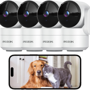 Pet Camera 360° Home Security Cameras with 2 Way Audio Night Vision
