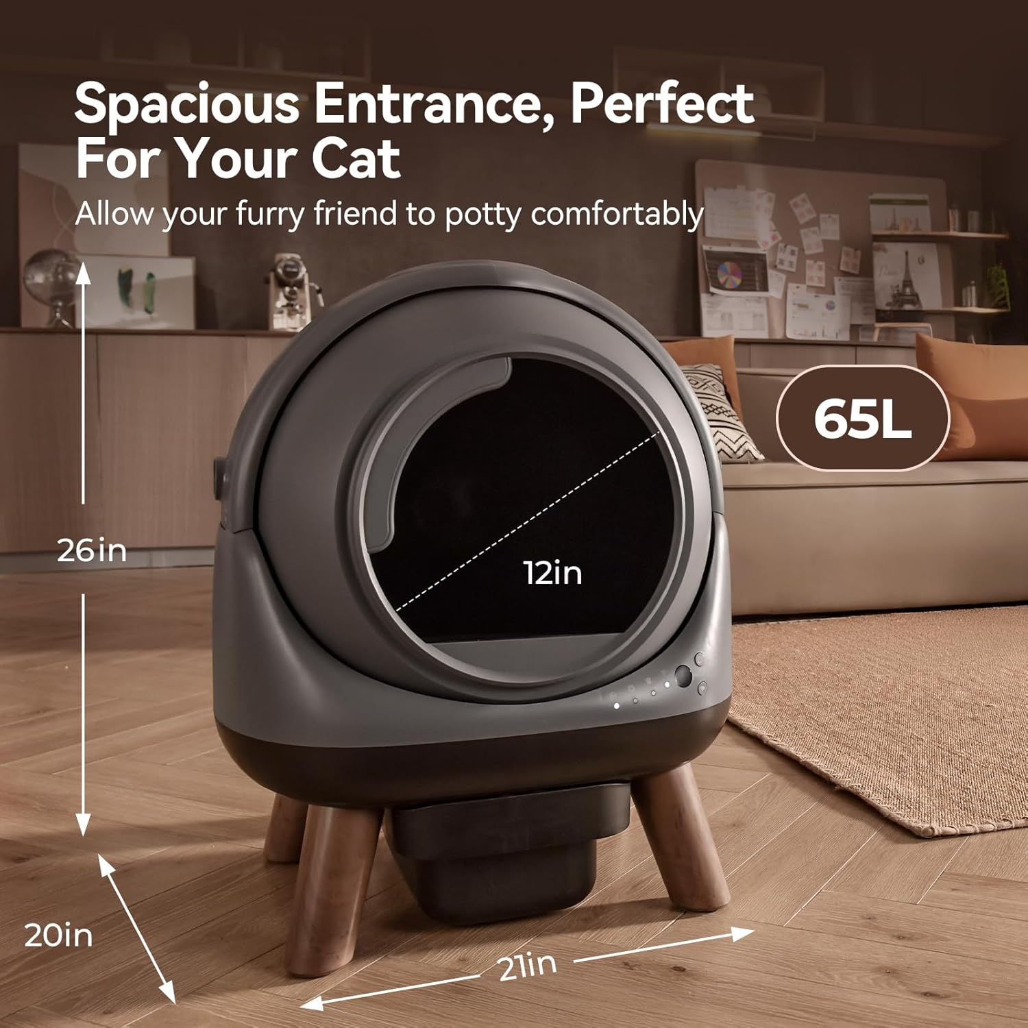 Self Cleaning Litter Box G1 Automatic Cat Litter Box for Cats Robot with Large Openning - Image 8