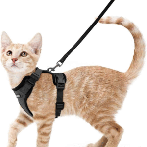 Cat Harness and Leash for Walking, Escape Proof Soft Adjustable Vest Harnesses for Cats