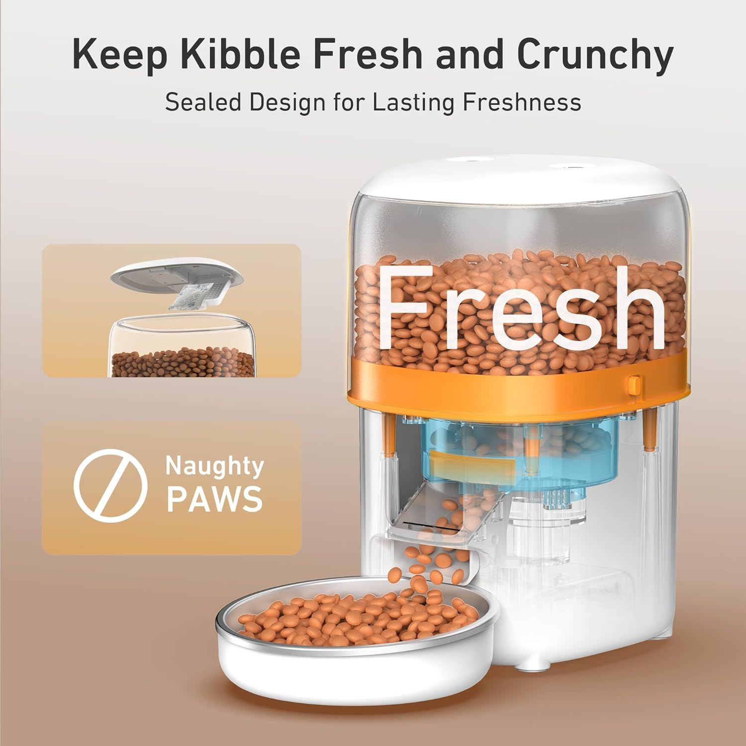 Automatic Cat Feeders 2L Cat Food Dispenser Easy to Use, Timed Automatic Pet Feeder - Image 3