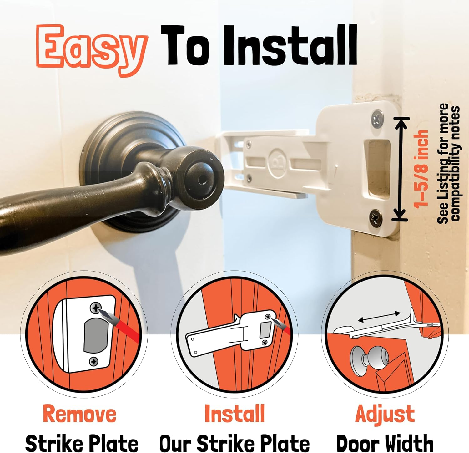 Door Prop for Cats Easiest Cat Door Latch Holder to Keep Interior Door Open for Pets - Image 4