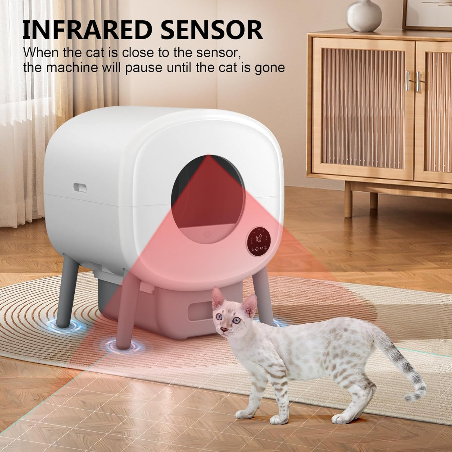 Self Cleaning Litter Box Large Capacity Automatic Cat Litter Box Self Cleaning for Cats - Image 4