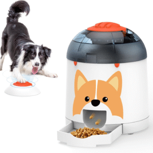 Dog Puzzle Feeder Toy Interactive IQ Training, Electronic Treat Dispenser Automatic