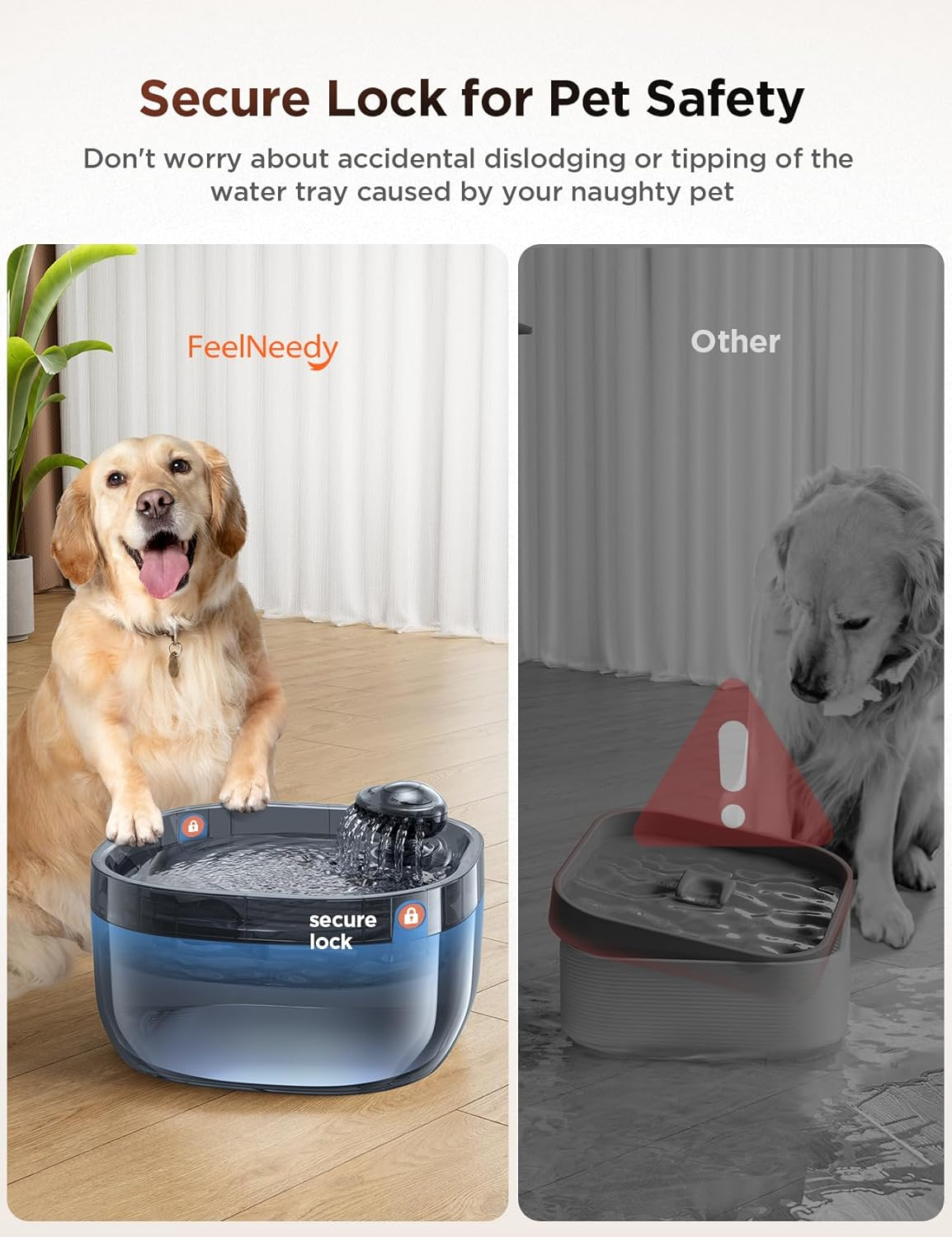 7L/1.8Gal Dog Water Fountain for Large Dog Water Bowl Dispenser Pet Water Fountain - Image 7