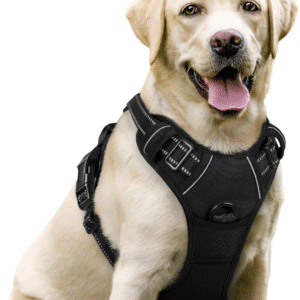 Dog Harness No Pull with 2 Leash Clips Adjustable Soft Padded Reflective Oxford