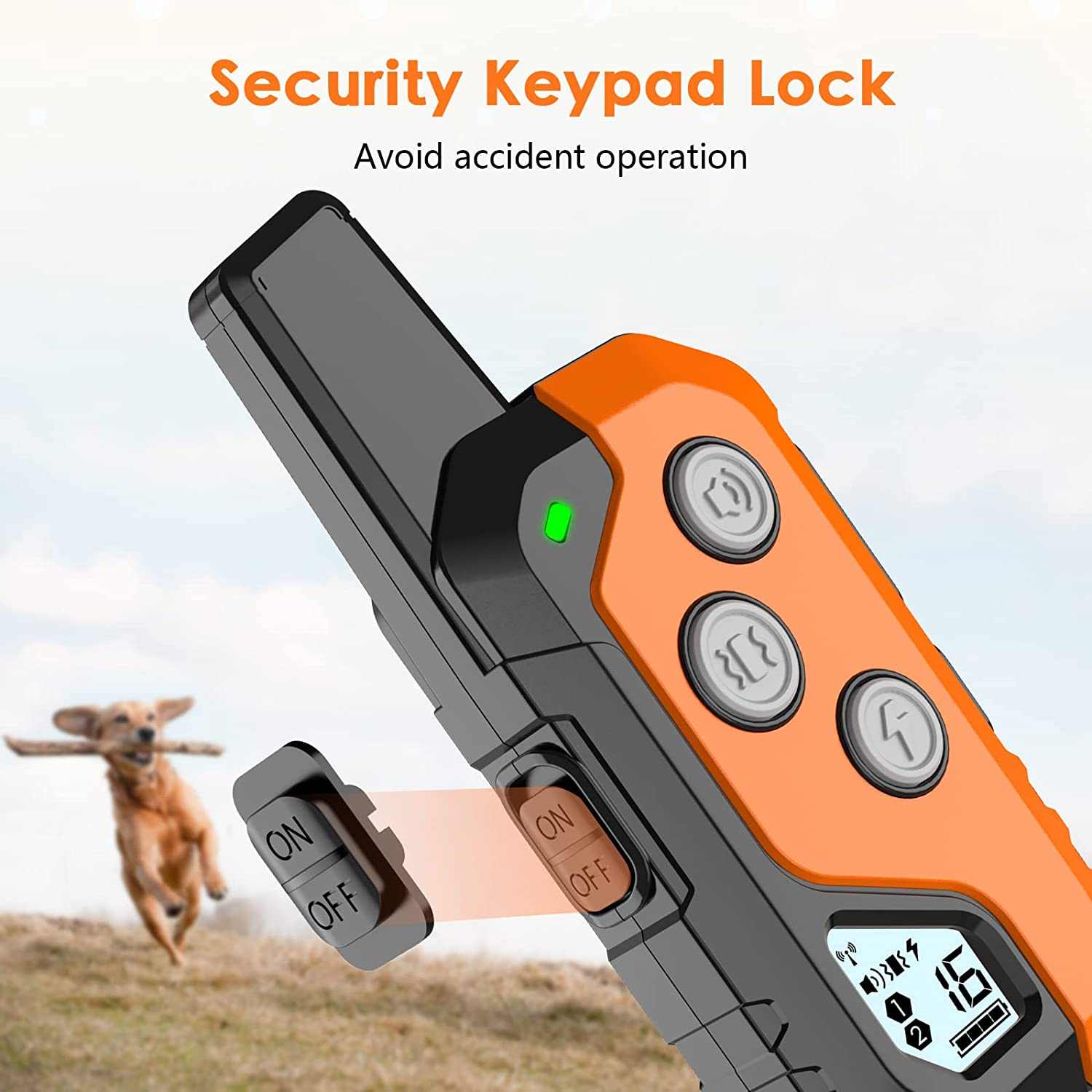 Shock Collar for Dogs IP67 Waterproof Dog Training Collar with Remote 3 Training Modes with Beep - Image 4