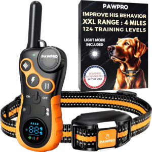 Dog Shock Collar with Remote Unmatched 4-Mile Range Night-Light Mode Training Guide