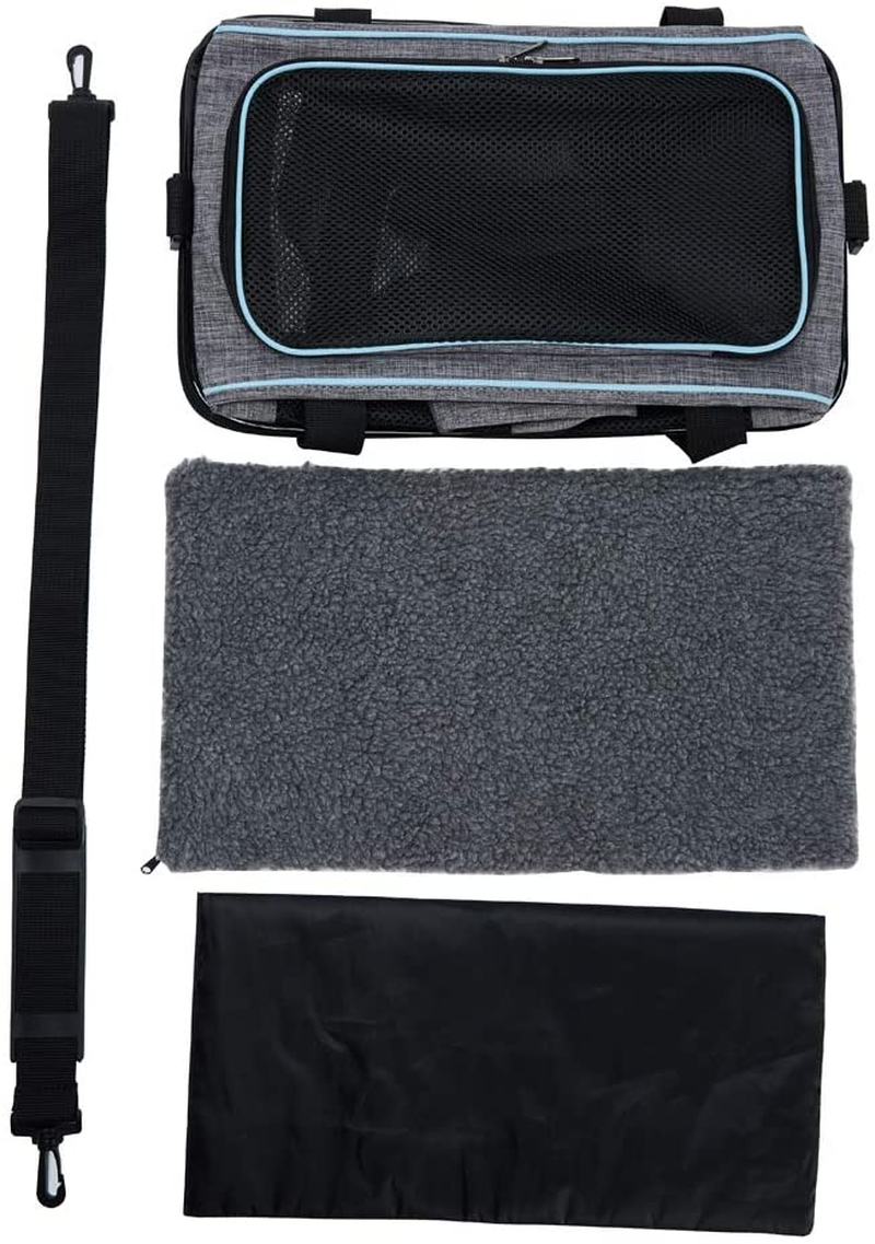 17.5X11X11 Inches Cat Dog Carrier for Pets up to 16 Lbs, Soft-Sided Cat Bag Animal Carriers - Image 6