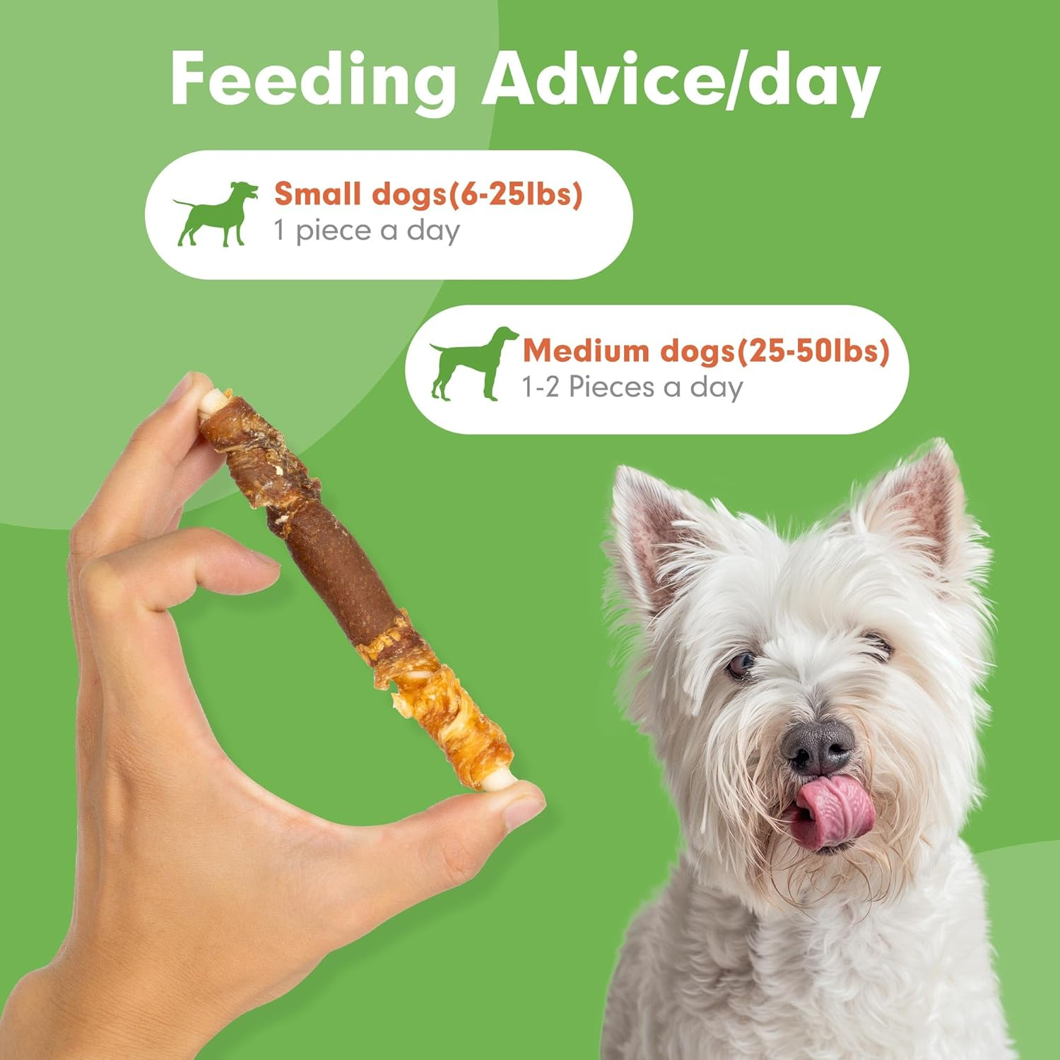 Dog Treats, Triple Flavor 5 Inch Chicken Liver Duck and Chicken Wrapped Rawhide - Image 5