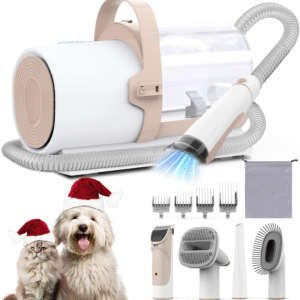 Dog Grooming Vacuum Kit with Dog Clippers 2.5L Dust Cup 11000Pa Dogs Vacuum