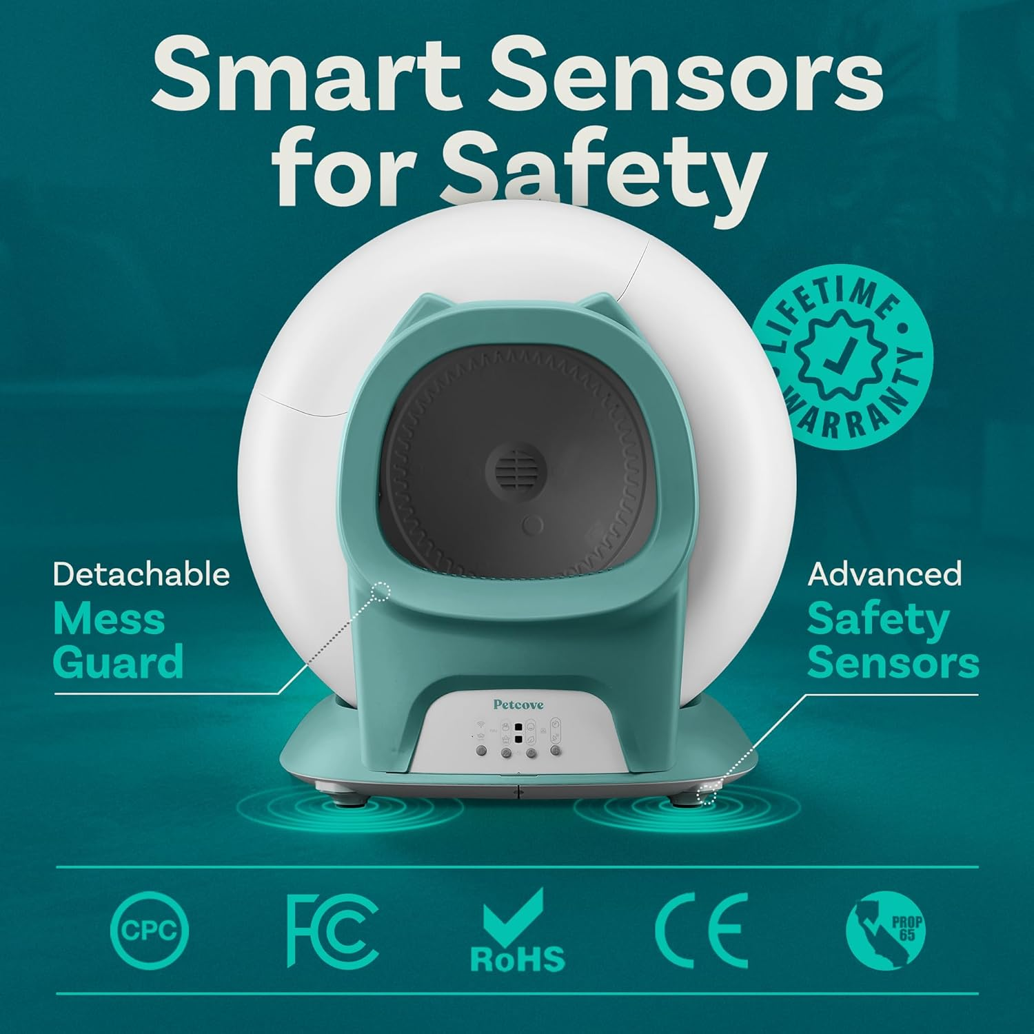 Self Cleaning Litter Box with Auto Safety Sensors for Multiple Cats Automatic Cat Litter Box - Image 4