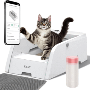 Self Cleaning Litter Box Upgraded Automatic Cat Litter Box Self Cleaning with APP Control