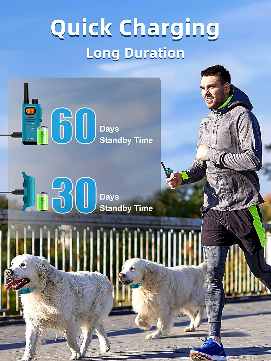 Dog Training Collar with Remote 4000Ft Waterproof Dog Shock Collars 2 Dogs for Dogs - Image 5
