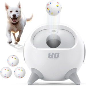 Automatic Ball Launcher for Dogs with Obstacle Detection 20Ft 80Ft Adjustable