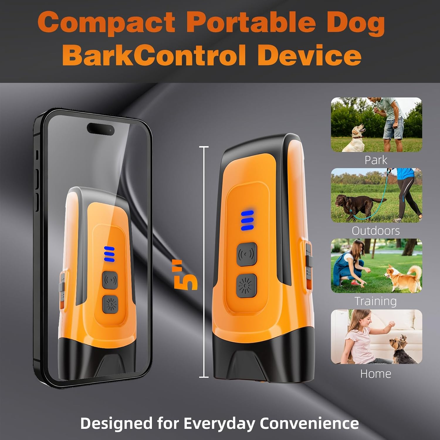 Ultrasonic Dog Bark Deterrent Devices, 50 FT Range anti Barking Device for Dogs - Image 4