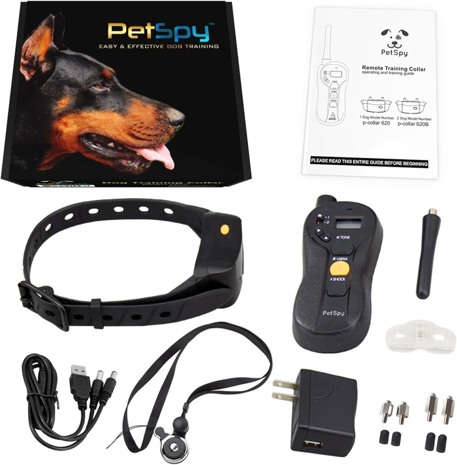 Shock Collar for Dogs-Waterproof Dog Shock Collar with Remote Control,Vibration,Electric Shock,Beep-E Collar for Dogs Training Collar with Remote for 10-140 LBS - Image 5