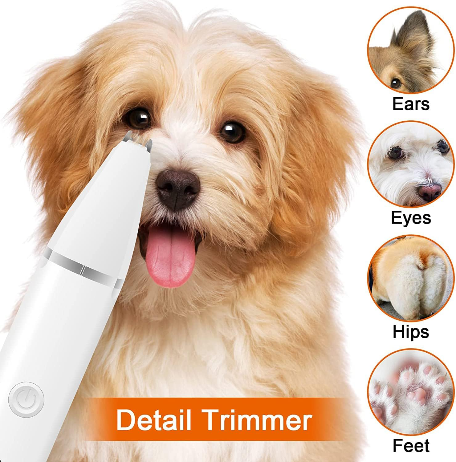 Dog Clippers Grooming Kit Hair Clipper Low Noise Paw Trimmer Rechargeable Cordless - Image 5