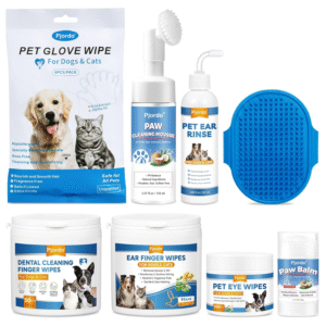 Dog Wipes Cleaning Deodorizing Grooming Wipes & Paw Cleaner, Pet Cleaning Kit