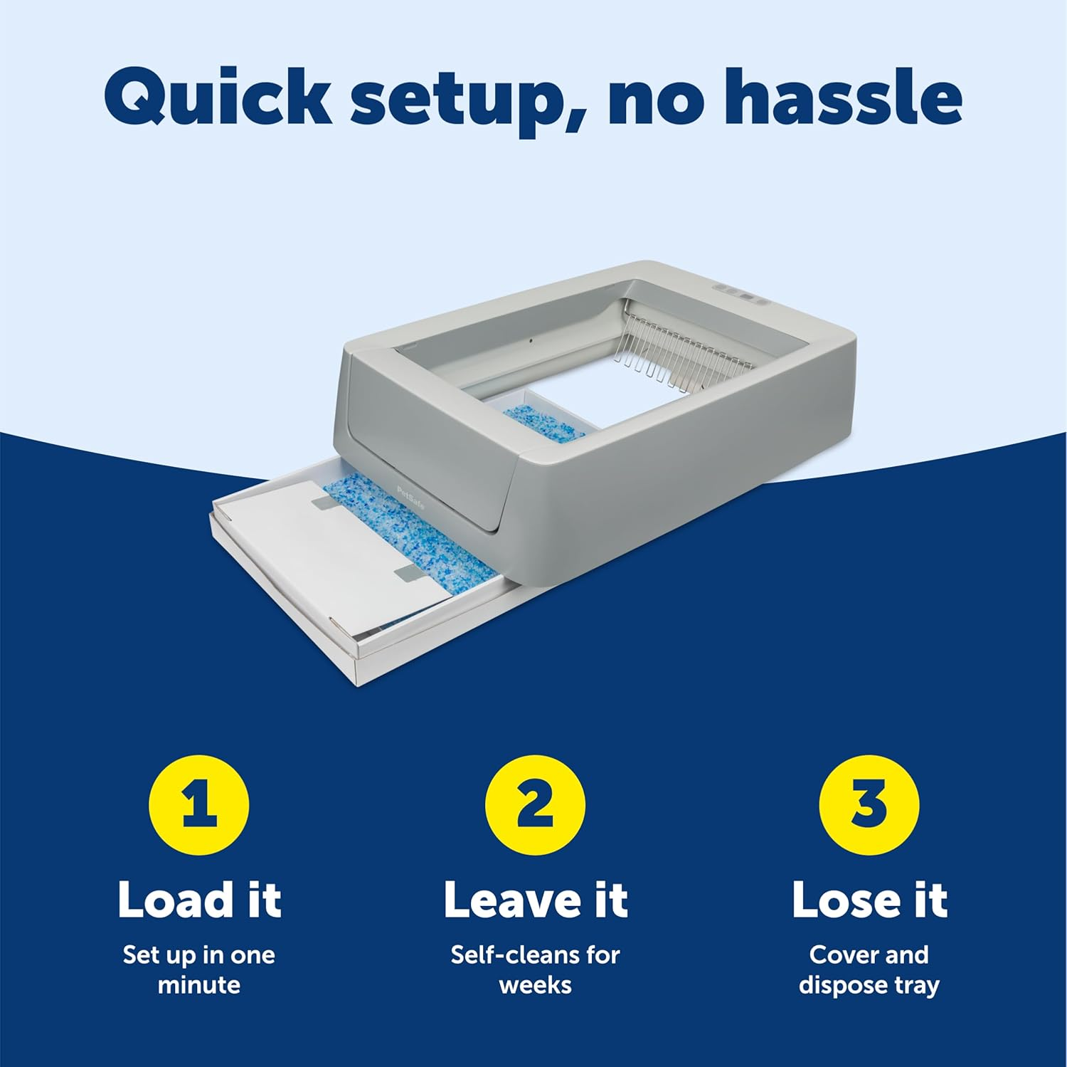 Scoopfree Crystal Pro Self-Cleaning Automatic Litter Box Uncovered Motion-Sensing Cat Box - Image 5