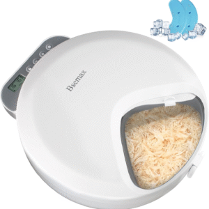 Automatic Wet Food Cat Feeder Auto Refrigerated Wet Foods Feeder for Cats Dogs 4 Meal Timed Fresh Foods Dispenser with 2 Ice Packs Small Pet Feeders for Kitty Puppy Automatic Cat Dog Food Bowl