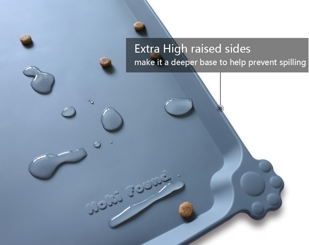 -Waterproof Pet Feeding Mats with High Lips - Multiple Size and Colors for Dogs, Cats & Others-G - Image 2