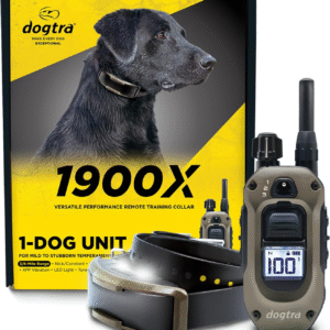 1900X E Collar with Remote New Edition 35 Lbs+ 3/4 Mile Range LED Light 100 Levels of Precise Control for Stubborn Dogs Waterproof Boost for Quick Recall Vibration Safety Lock & Tone