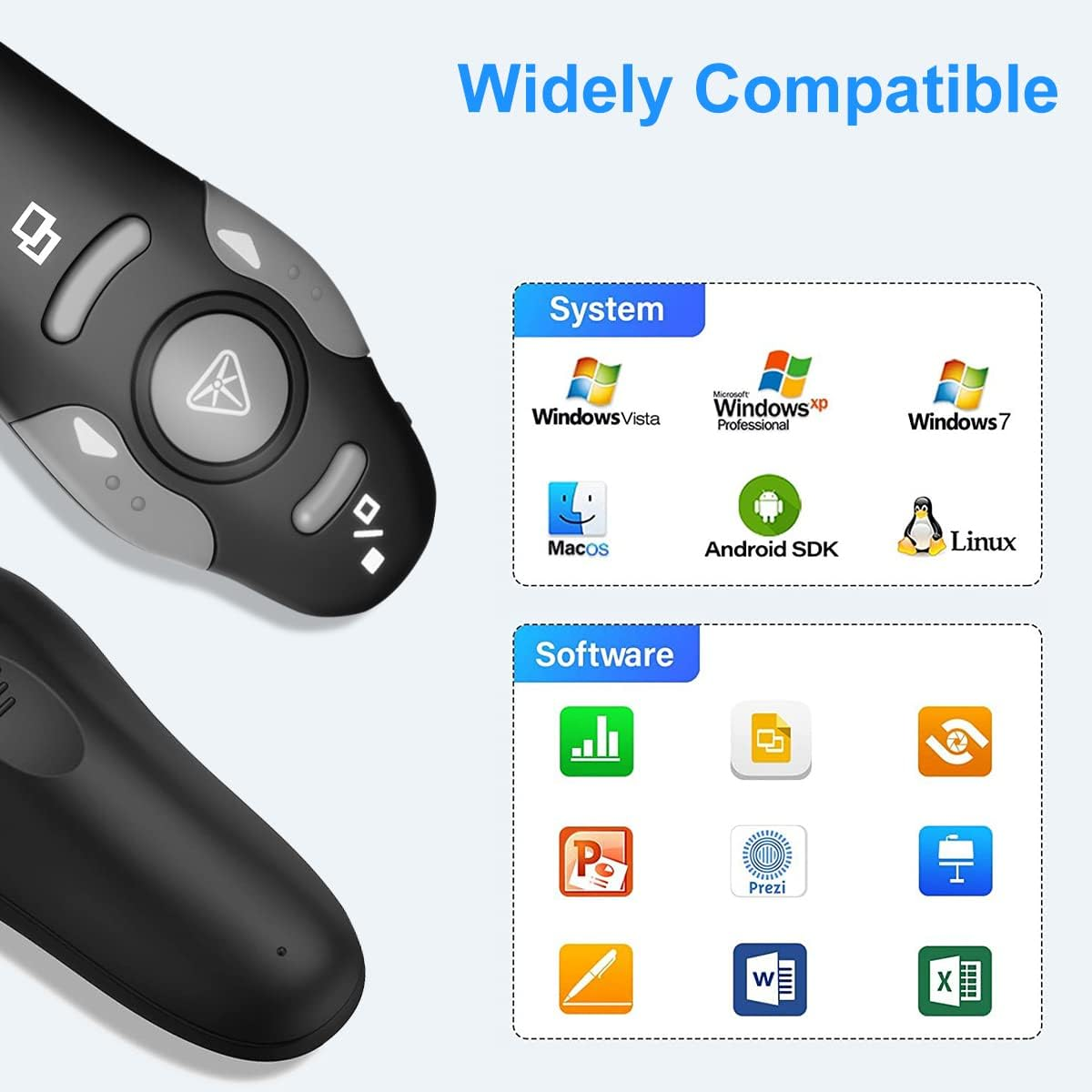 Wireless Presentation Clicker for Powerpoint Presentations USB Dongle Presenter Remote - Image 5