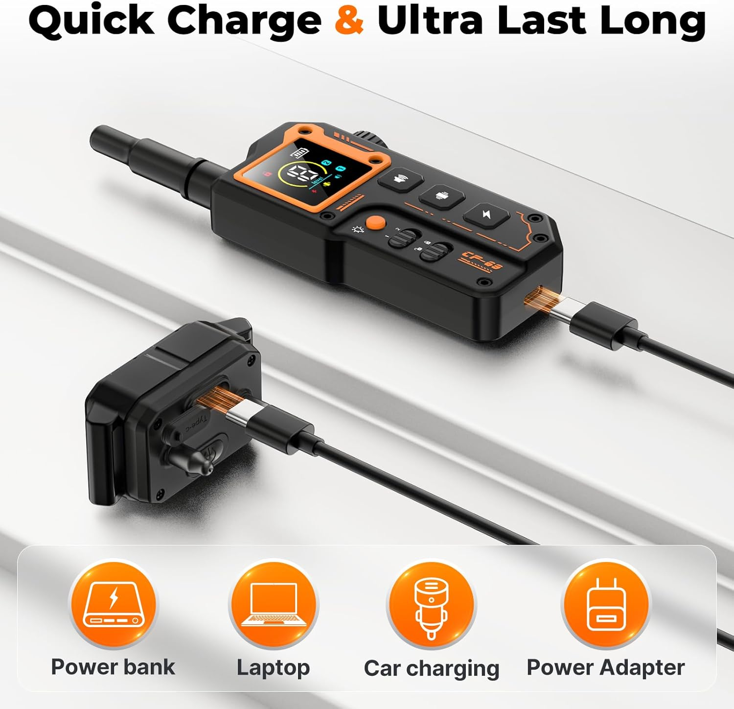 Dog Training Collar 3300FT Dog Training Collar with Remote IPX7 Waterproof Collar with Beep - Image 8