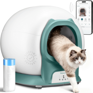 Self Cleaning Litter Box with Auto Safety Sensors for Multiple Cats Automatic Cat Litter Box