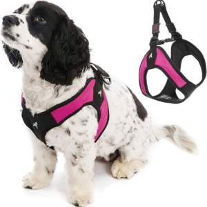 Hot Pink Small Dog Harness Easy Fit No Pull with Quick Release Buckle Machine Washable