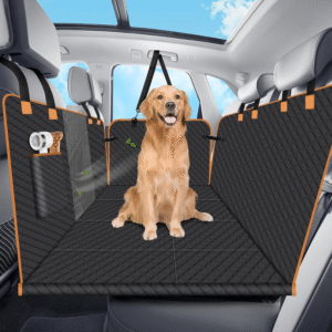 Dog Car Seat Cover for Back Seat Dog Car Bed Cover with Strong Hard Bottom 4 Panels