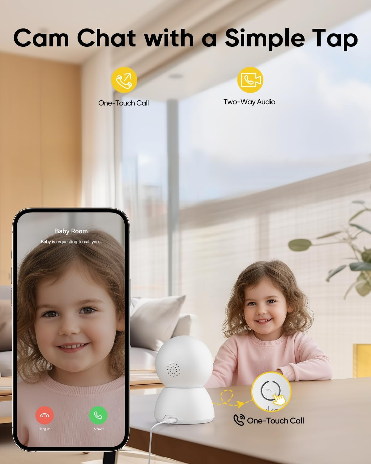 2K Cameras for Home Security 2 Pack Indoor Camera with Night Vision - Image 5