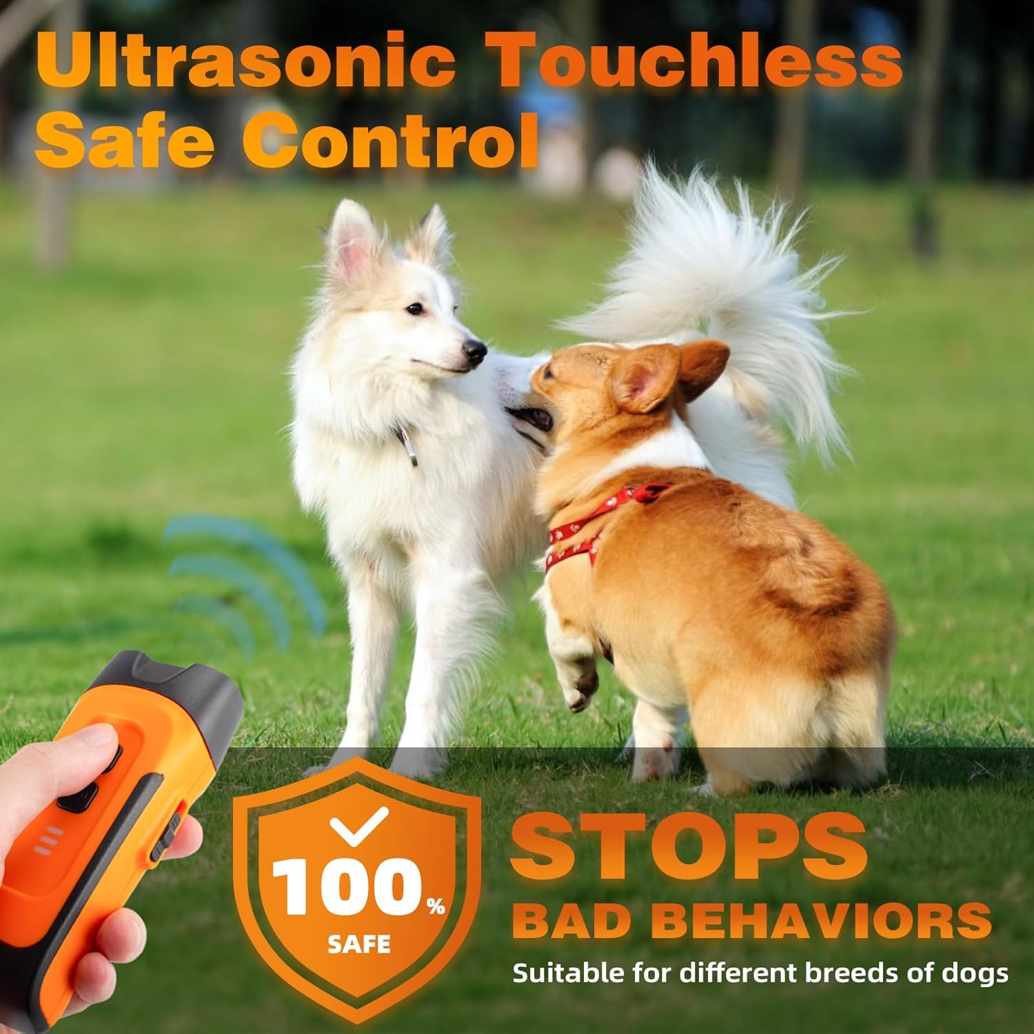 Ultrasonic Dog Bark Deterrent Devices, 50 FT Range anti Barking Device for Dogs - Image 6