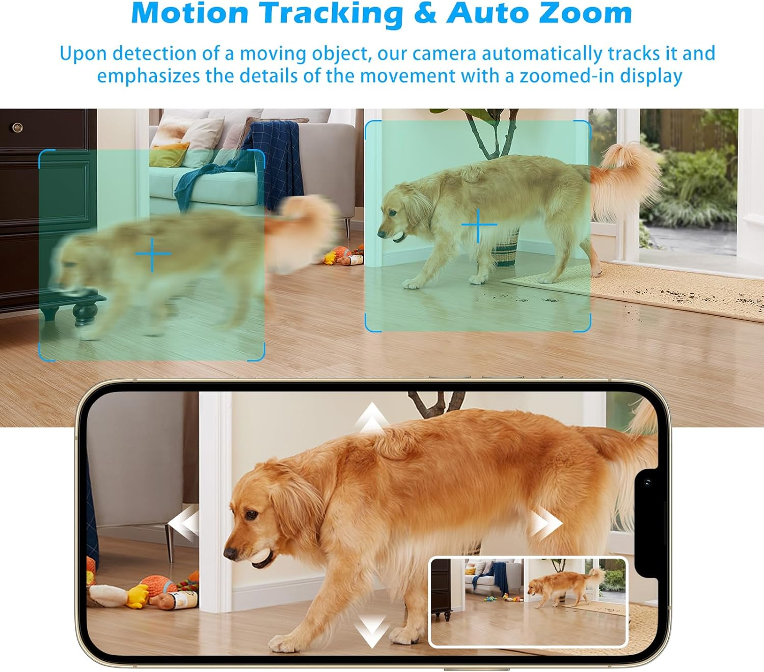 3MP Indoor Security Camera 5G Wifi 360° Pan/Tilt Home Cameras for Baby - Image 4