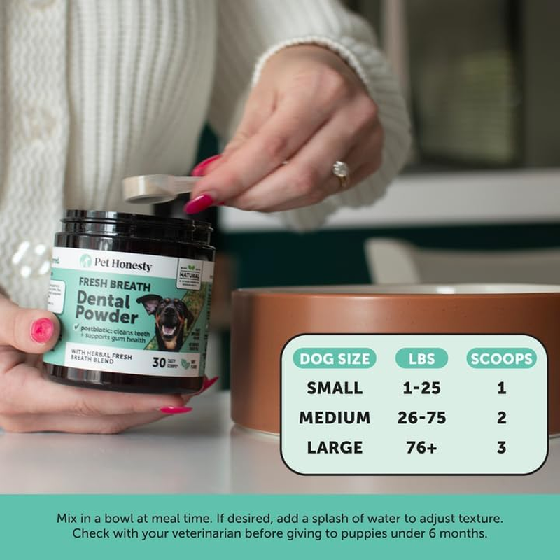 Dog Breath Freshener Dental Powder for Teeth Cleaning Plaque Off, Dental Care for Dogs - Image 7