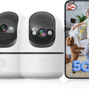 Indoor Camera 5G&2.4G Wifi Cameras for Home Security Instant 911 Alert 360°