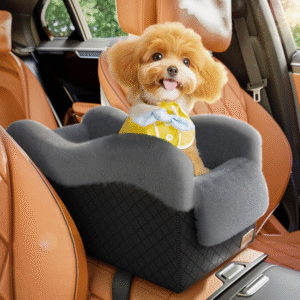 Portable Small Dog Seat for Car Luxury Center Console Dog Car Seat Booster