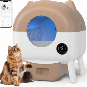 Self Cleaning Litter Box Large Capacity Automatic Litter Box for Multiple Cat, App-Controlled
