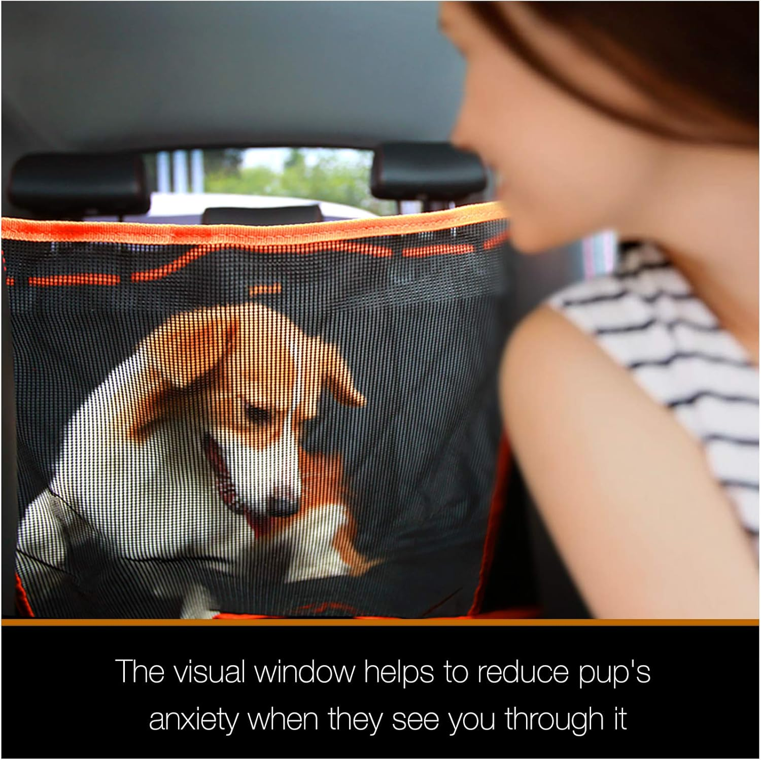 Dog Seat Cover for Back Seat Waterproof Dog Car Hammock Protects Your Vehicle - Image 2
