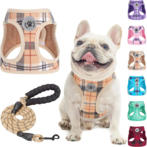 Small Dog Harness and Leash Set,Step in No Choke No Pull Soft Mesh Dog Harnesses